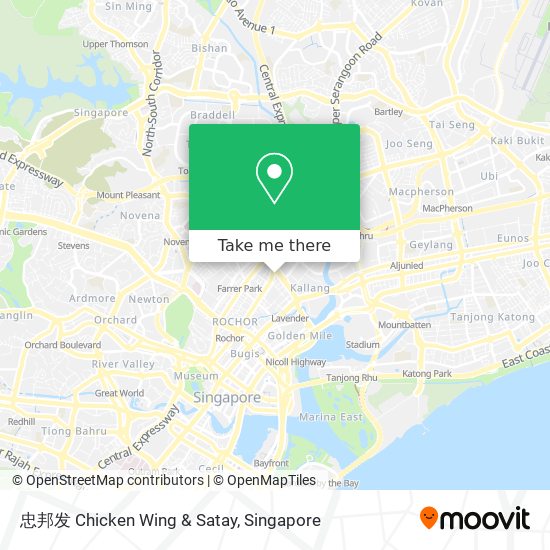 忠邦发 Chicken Wing & Satay map