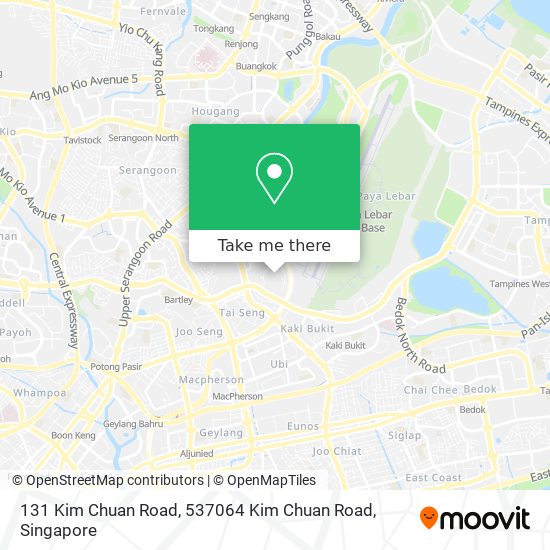 131 Kim Chuan Road, 537064 Kim Chuan Road地图