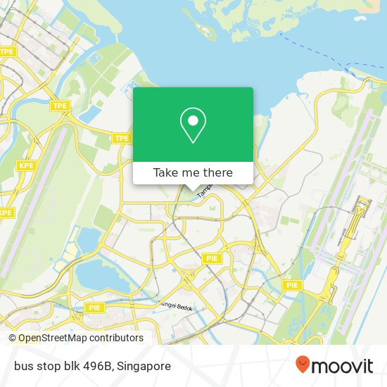 bus stop blk 496B map