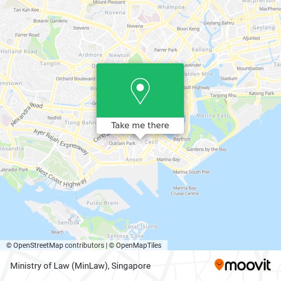 Ministry of Law (MinLaw) map