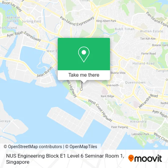 NUS Engineering Block E1 Level 6 Seminar Room 1地图