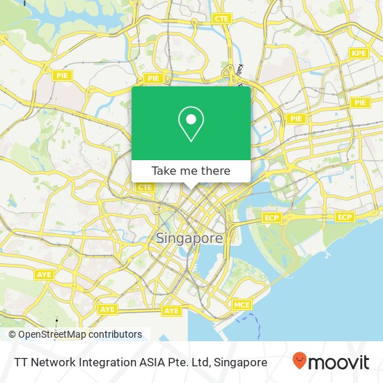 TT Network Integration ASIA Pte. Ltd map