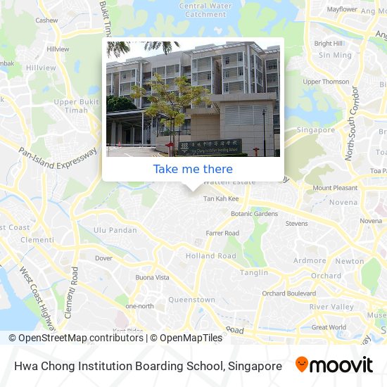 Hwa Chong Institution Boarding School map