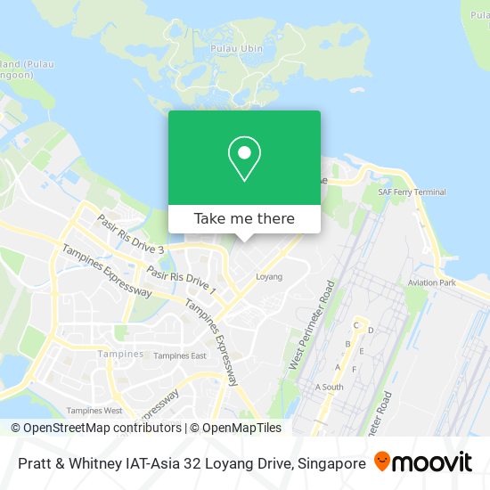 Pratt & Whitney IAT-Asia 32 Loyang Drive map