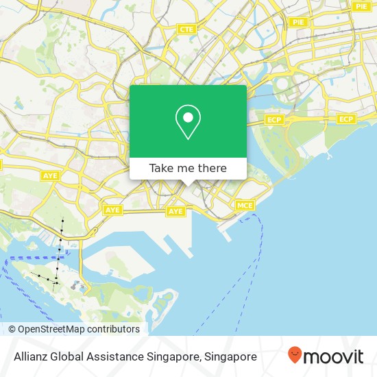 Allianz Global Assistance Singapore map