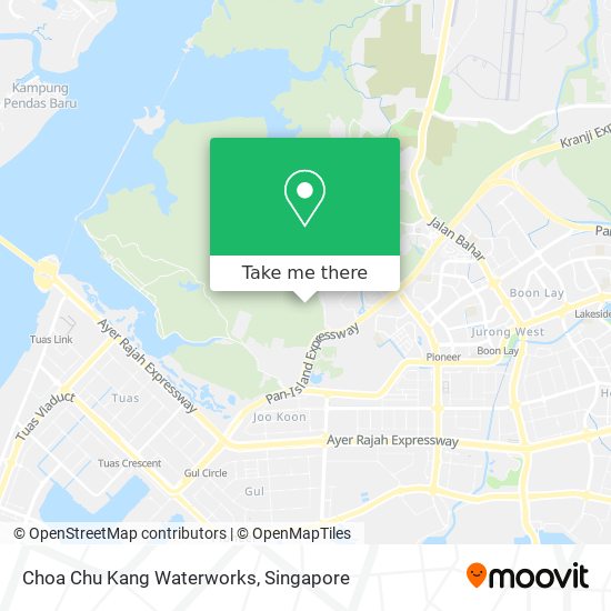 Choa Chu Kang Waterworks map