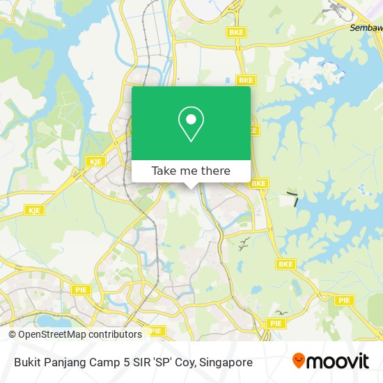 Bukit Panjang Camp 5 SIR 'SP' Coy地图