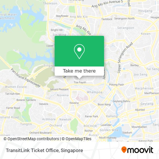 TransitLink Ticket Office map