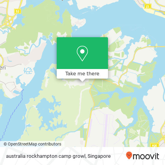 australia rockhampton camp growl map