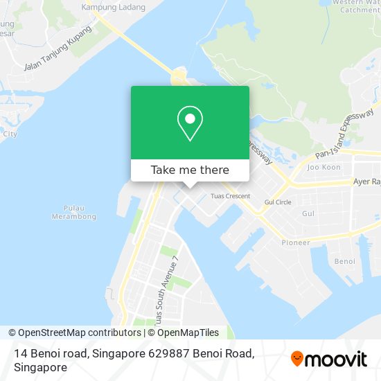 14 Benoi road, Singapore 629887 Benoi Road地图