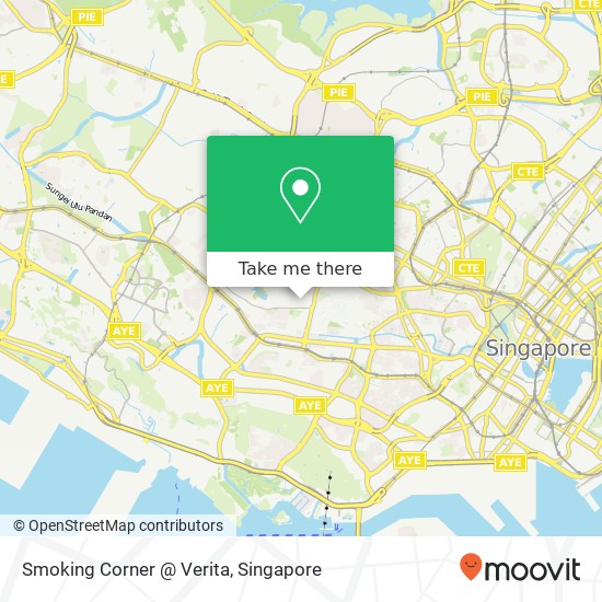 Smoking Corner @ Verita map