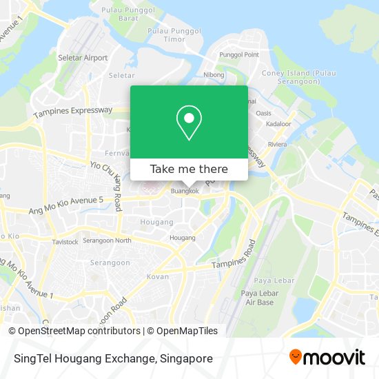 SingTel Hougang Exchange map