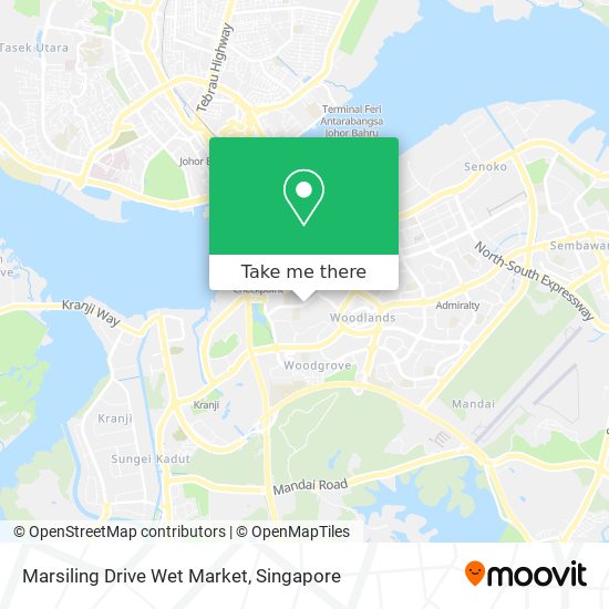 Marsiling Drive Wet Market map