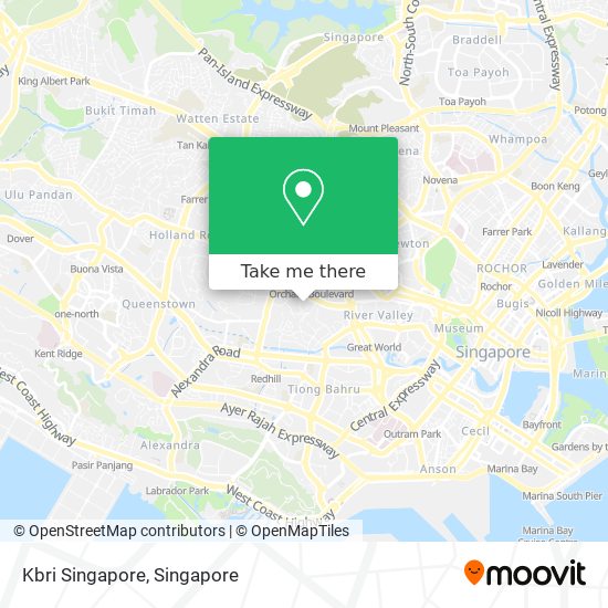 Kbri Singapore map
