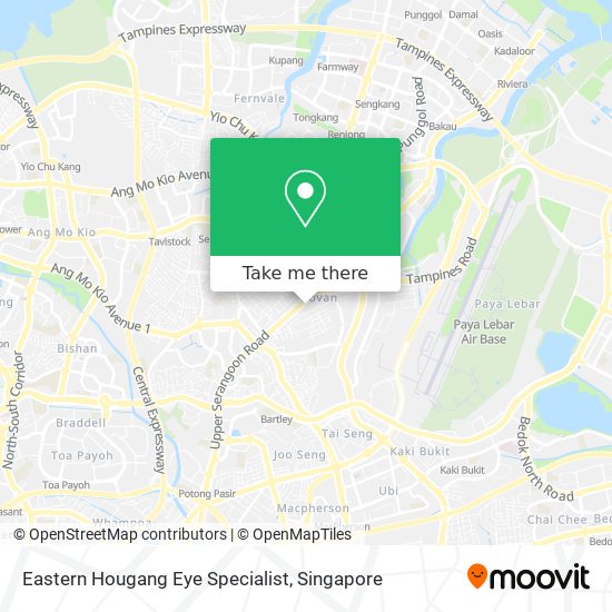 Eastern Hougang Eye Specialist map