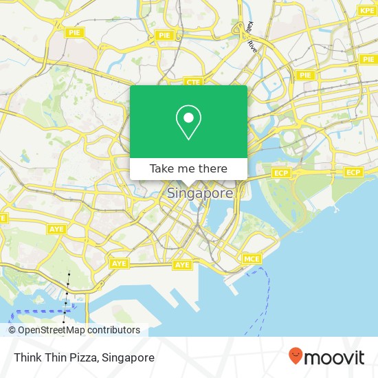 Think Thin Pizza map