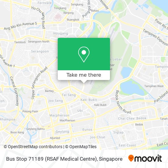 Bus Stop 71189 (RSAF Medical Centre)地图