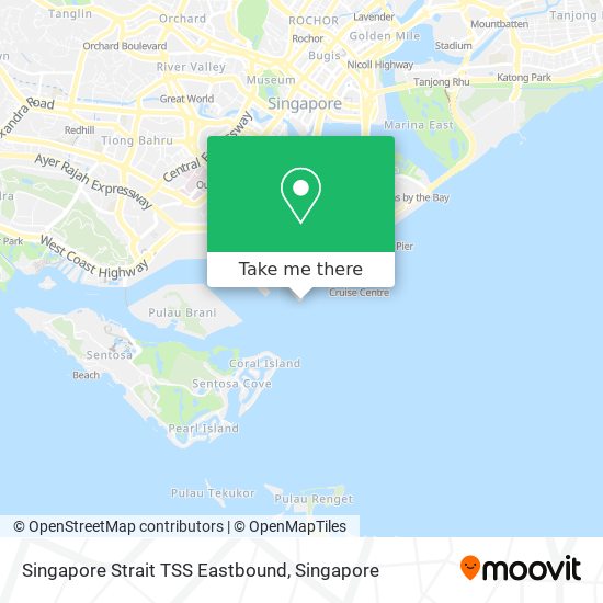 Singapore Strait TSS Eastbound map