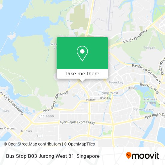 Bus Stop B03 Jurong West 81 map