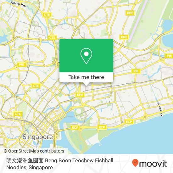 明文潮洲鱼圆面 Beng Boon Teochew Fishball Noodles map