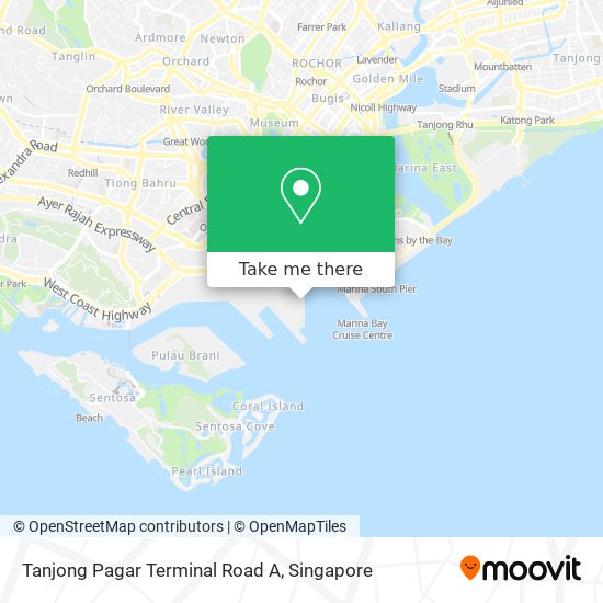 Tanjong Pagar Terminal Road A map