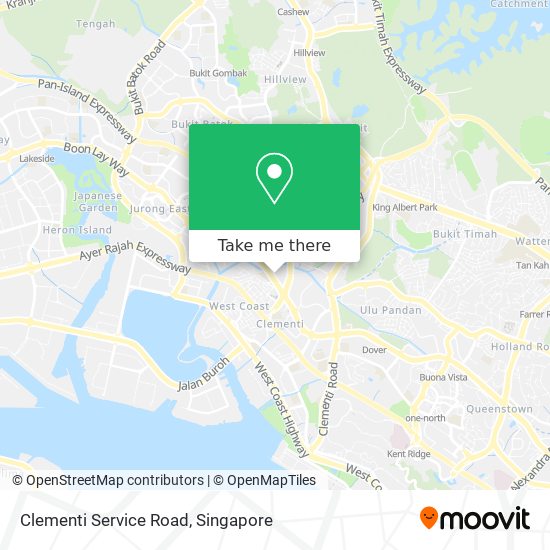 Clementi Service Road map