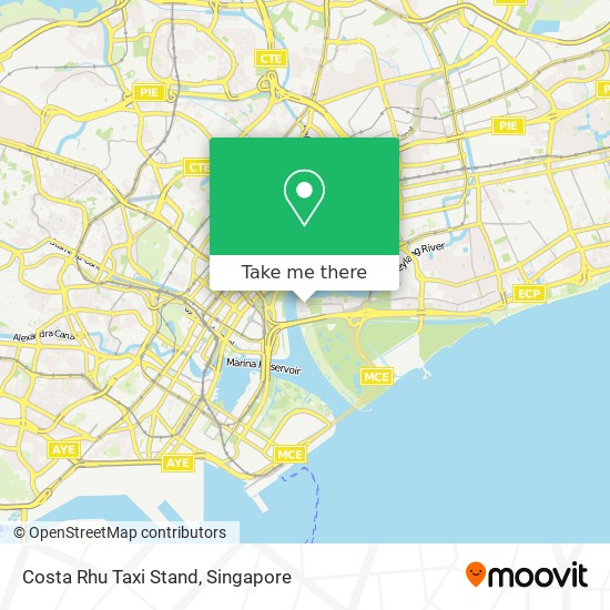 Costa Rhu Taxi Stand map