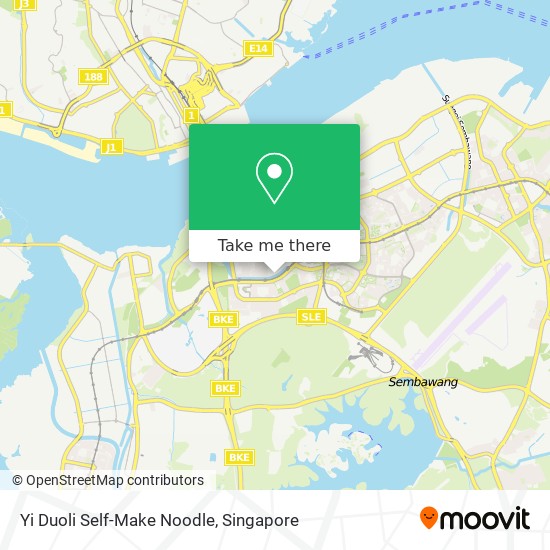 Yi Duoli Self-Make Noodle map