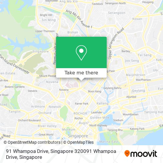 91 Whampoa Drive, Singapore 320091 Whampoa Drive地图