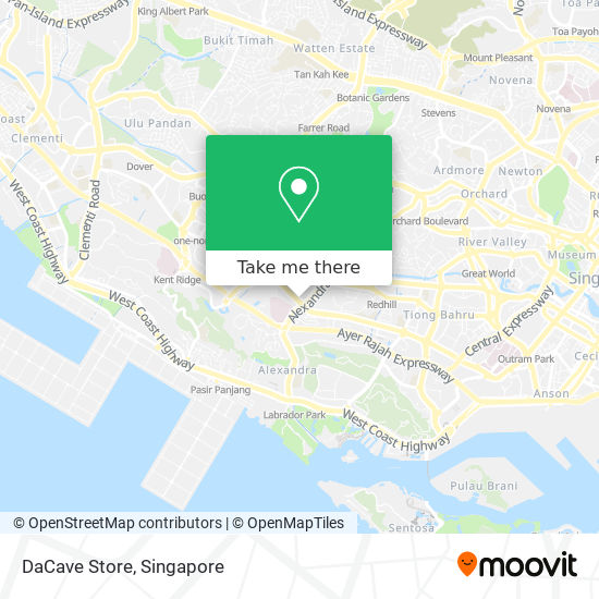 DaCave Store map