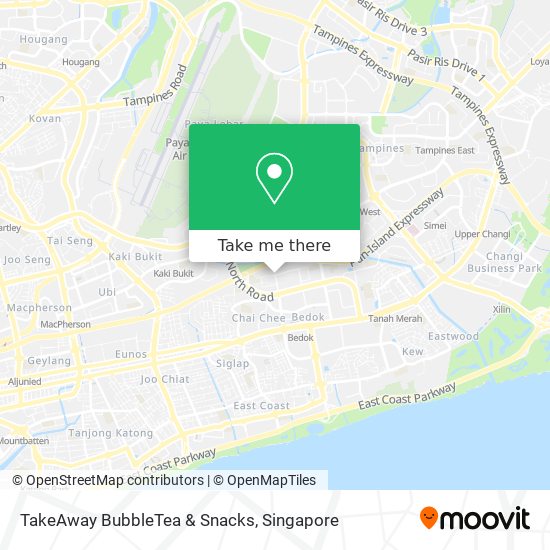 TakeAway BubbleTea & Snacks map