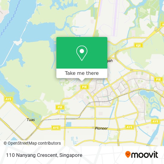 110 Nanyang Crescent map