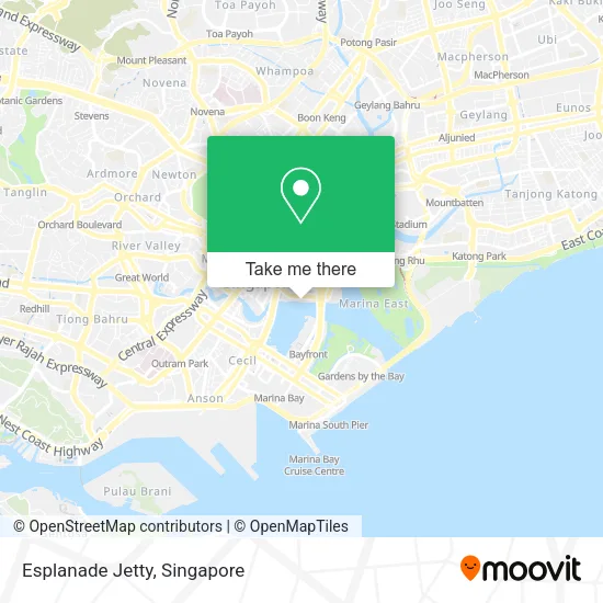 Esplanade Jetty map