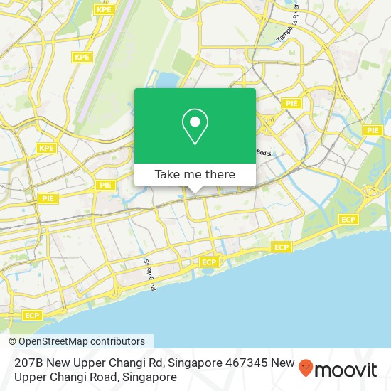 207B New Upper Changi Rd, Singapore 467345 New Upper Changi Road地图