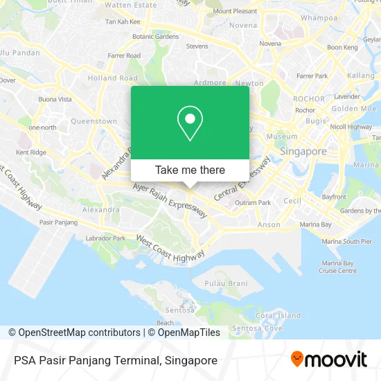 PSA Pasir Panjang Terminal map