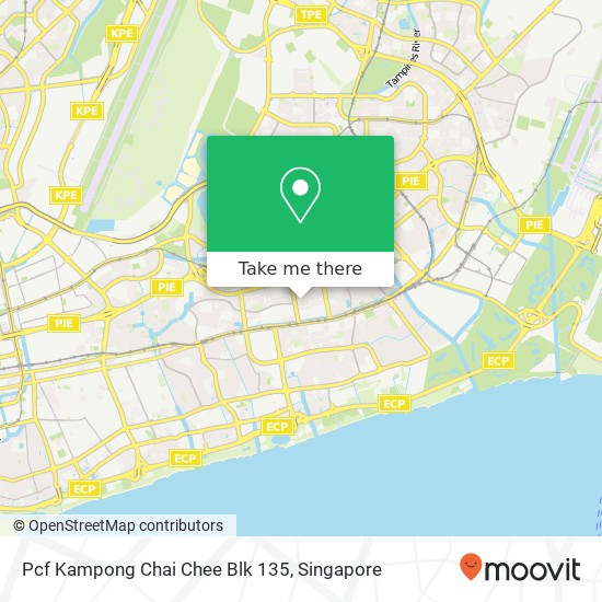 Pcf Kampong Chai Chee Blk 135 map