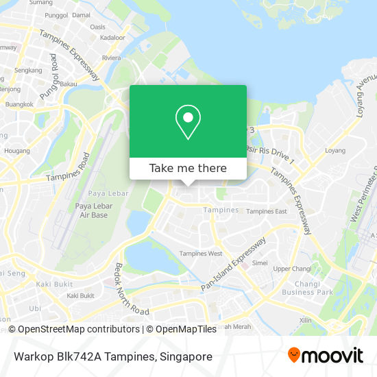 Warkop Blk742A Tampines map