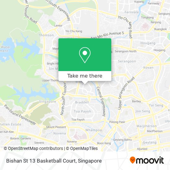 Bishan St 13 Basketball Court地图