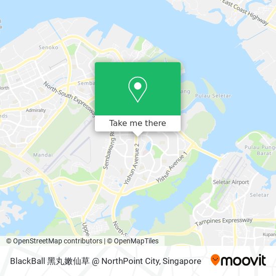 BlackBall 黑丸嫩仙草 @ NorthPoint City map