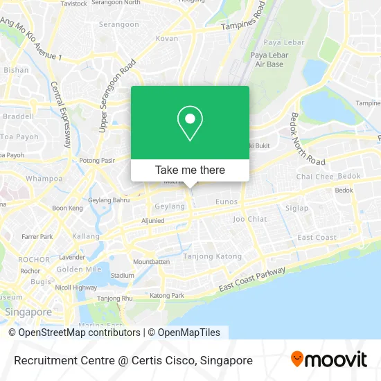 Recruitment Centre @ Certis Cisco map