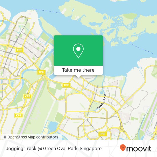 Jogging Track @ Green Oval Park map