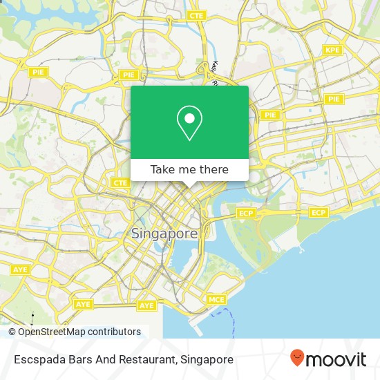 Escspada Bars And Restaurant map