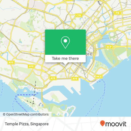 Temple Pizza map