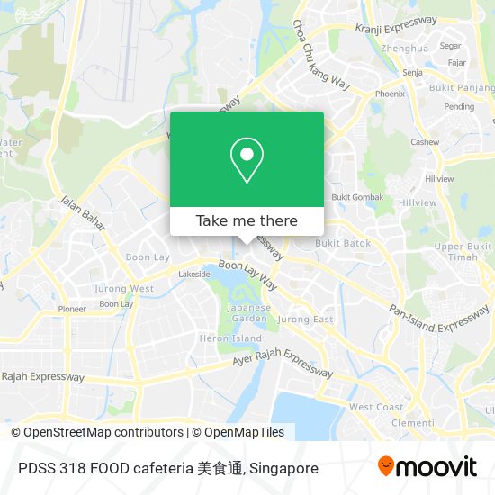 PDSS 318 FOOD cafeteria 美食通 map
