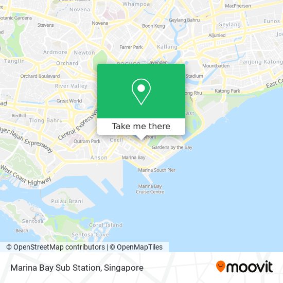 Marina Bay Sub Station map