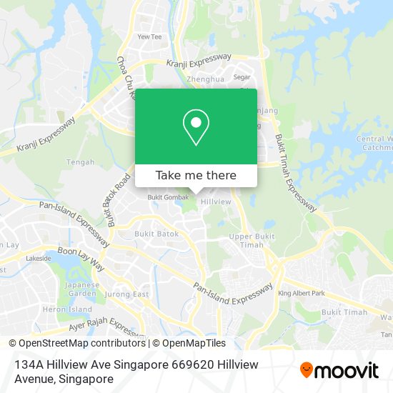 134A Hillview Ave Singapore 669620 Hillview Avenue地图
