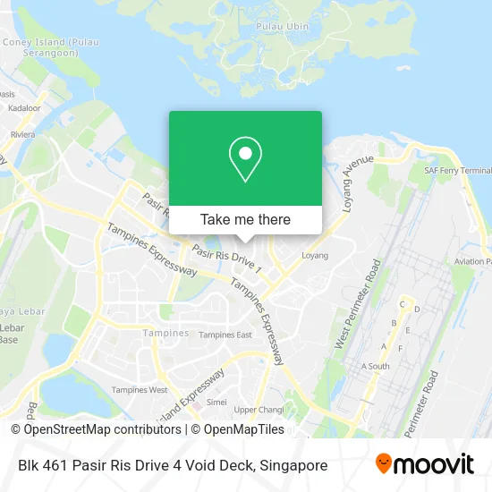 Blk 461 Pasir Ris Drive 4 Void Deck地图