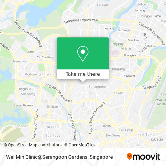 Wei Min Clinic@Serangoon Gardens map