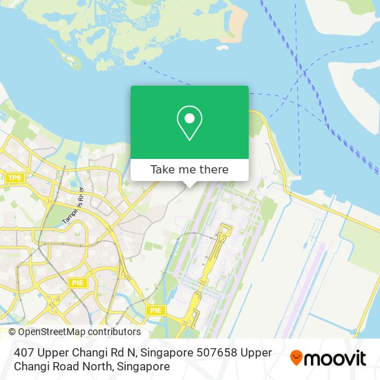 407 Upper Changi Rd N, Singapore 507658 Upper Changi Road North地图