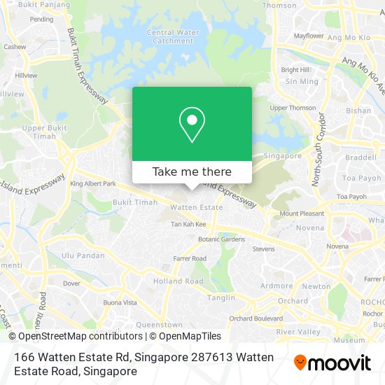 166 Watten Estate Rd, Singapore 287613 Watten Estate Road地图